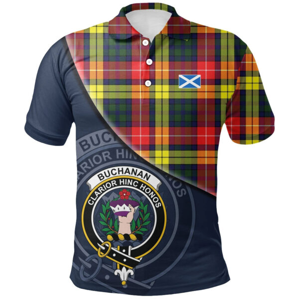 Buchanan Modern Clan Polo Shirt, Scottish Tartan Buchanan Modern Clans