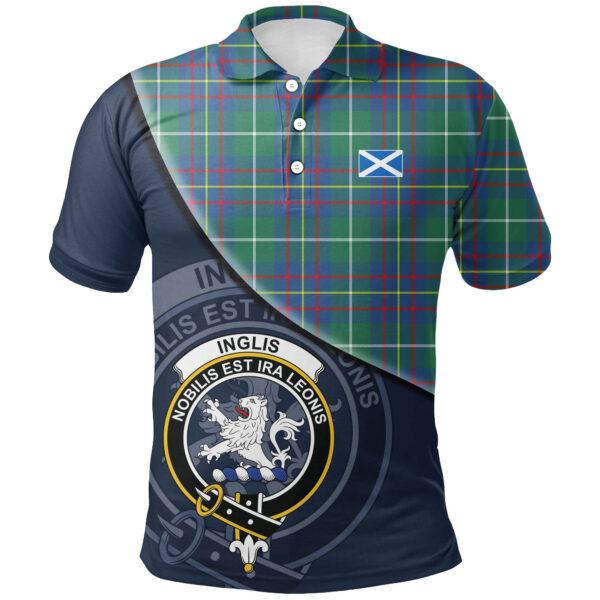 Inglis Ancient Clan Polo Shirt, Scottish Tartan Inglis Ancient Clans Polo Shirt