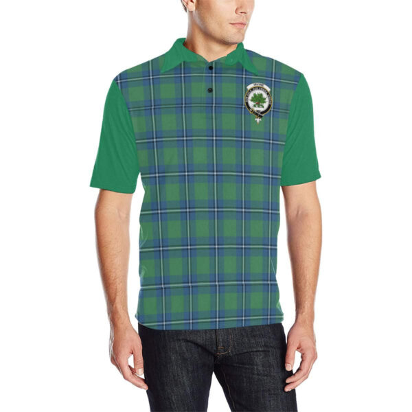 Tartan Polo, Irvine Plaid Mens Polo Shirt - Image 3