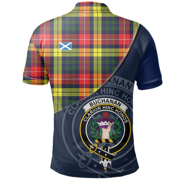 Buchanan Modern Clan Polo Shirt, Scottish Tartan Buchanan Modern Clans - Image 2