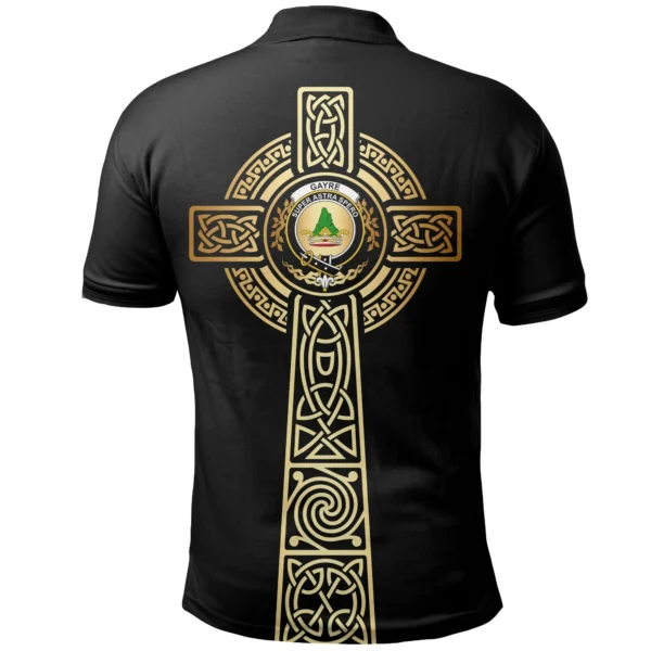 Gayre Clan Polo Shirt, Scottish Tartan Gayre Clans Polo Shirt Tree Of Life Style - Image 2