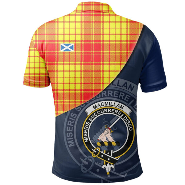 MacMillan Clan Clan Polo Shirt, Scottish Tartan MacMillan Clan Clans Polo Shirt - Image 2