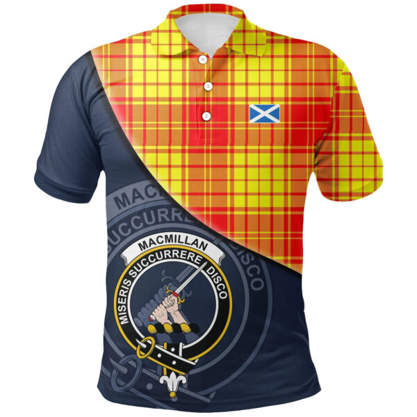 MacMillan Clan Clan Polo Shirt, Scottish Tartan MacMillan Clan Clans Polo Shirt