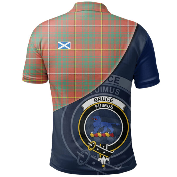 Bruce Ancient Clan Polo Shirt, Scottish Tartan Bruce Ancient Clans Polo Shirt - Image 2