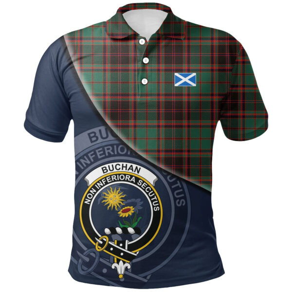 Buchan Ancient Clan Polo Shirt, Scottish Tartan Buchan Ancient Clans Polo Shirt