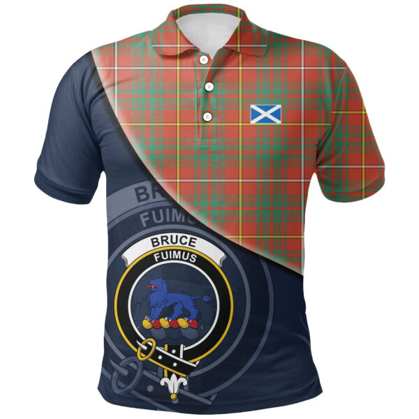 Bruce Ancient Clan Polo Shirt, Scottish Tartan Bruce Ancient Clans Polo Shirt