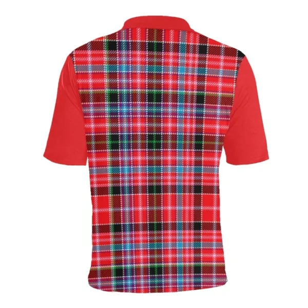 Tartan Polo, Undy Plaid Mens Polo Shirt - Image 4