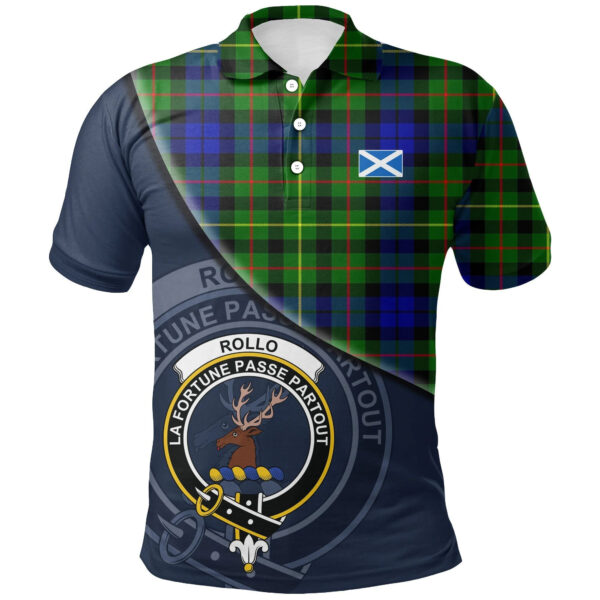 Rollo Modern Clan Polo Shirt, Scottish Tartan Rollo Modern Clans Polo Shirt