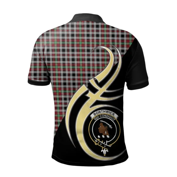 Borthwick Ancient Clan Polo Shirt, Scottish Tartan Borthwick Ancient Clans Polo Shirt Believe In Me Style - Image 2