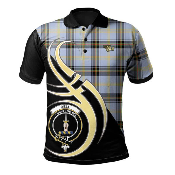 Bell of the Borders Clan Polo Shirt, Scottish Tartan Bell of the Borders Clans Polo Shirt Believe In Me Style