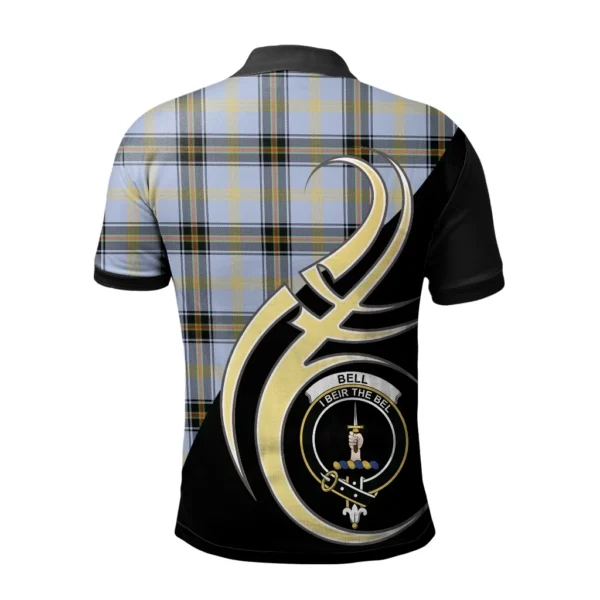 Bell of the Borders Clan Polo Shirt, Scottish Tartan Bell of the Borders Clans Polo Shirt Believe In Me Style - Image 2