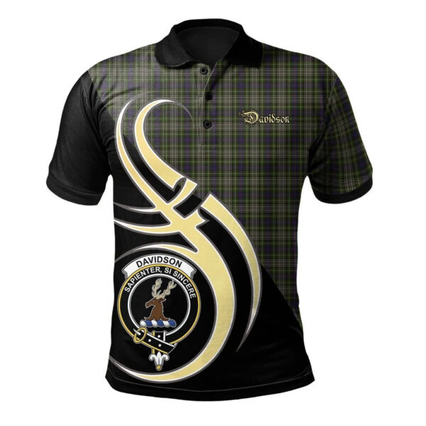 Davidson Tulloch Dress Clan Polo Shirt, Scottish Tartan Davidson Tulloch Dress Clans Polo Shirt Believe In Me Style