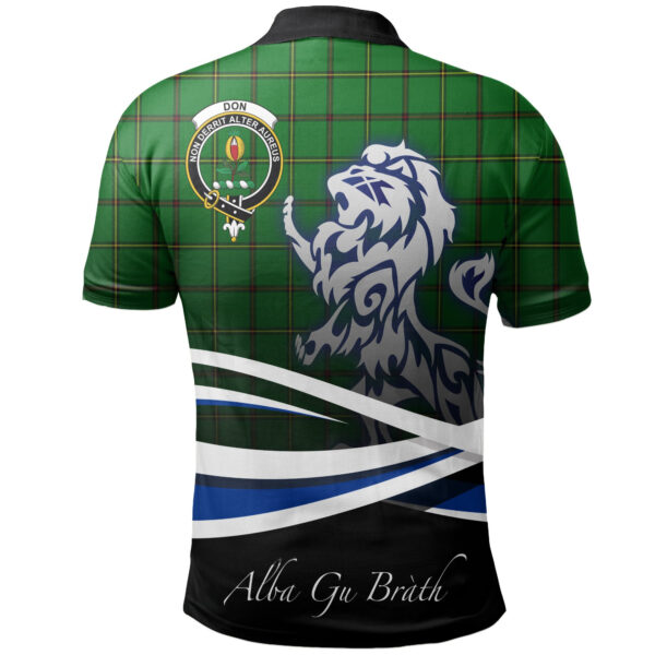 Don (Tribe-of-Mar) Clan Polo Shirt, Scottish Tartan Don (Tribe-of-Mar) Clans Polo Shirt Crest Lion Style - Image 2