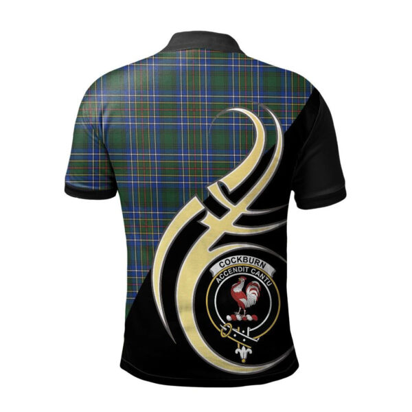 Cockburn Ancient Clan Polo Shirt, Scottish Tartan Cockburn Ancient Clans Polo Shirt Believe In Me Style - Image 2