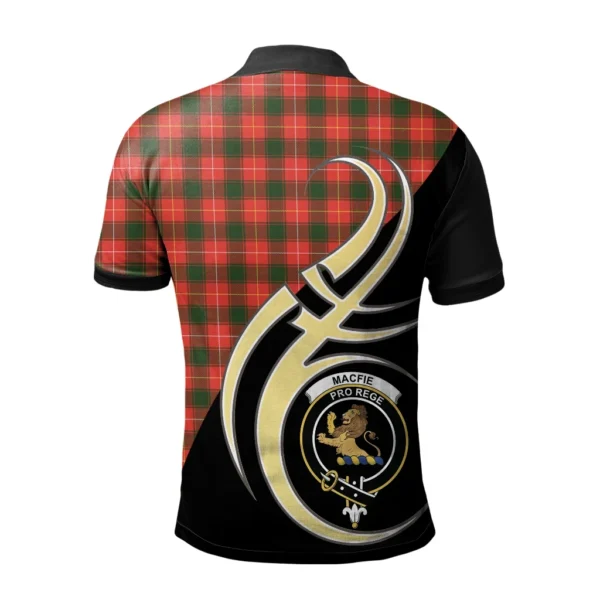 MacFie Clan Polo Shirt, Scottish Tartan MacFie Clans Polo Shirt Believe In Me Style - Image 2