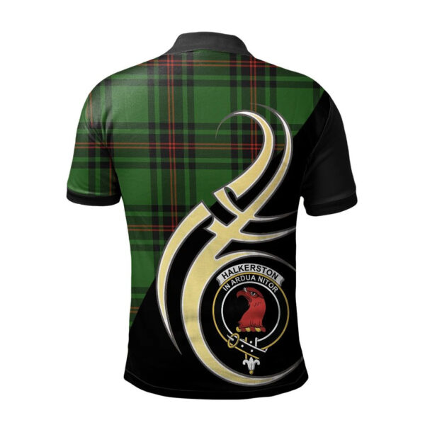 Halkerston Clan Polo Shirt, Scottish Tartan Halkerston Clans Polo Shirt Believe In Me Style - Image 2