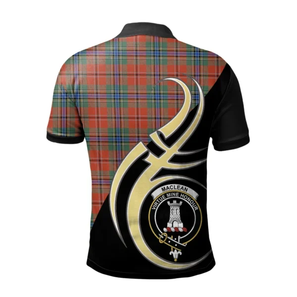 MacLean of Duart Ancient Clan Polo Shirt, Scottish Tartan MacLean of Duart Ancient Clans Polo Shirt Believe In Me Style - Image 2