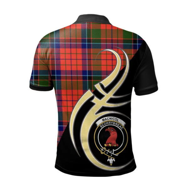 MacNicol of Scorrybreac Clan Polo Shirt, Scottish Tartan MacNicol of Scorrybreac Clans Polo Shirt Believe In Me Style - Image 2