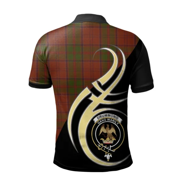 Drummond Clan Clan Polo Shirt, Scottish Tartan Drummond Clan Clans Polo Shirt Believe In Me Style - Image 2