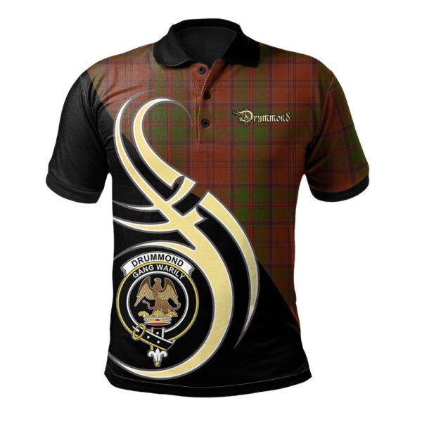 Drummond Clan Clan Polo Shirt, Scottish Tartan Drummond Clan Clans Polo Shirt Believe In Me Style