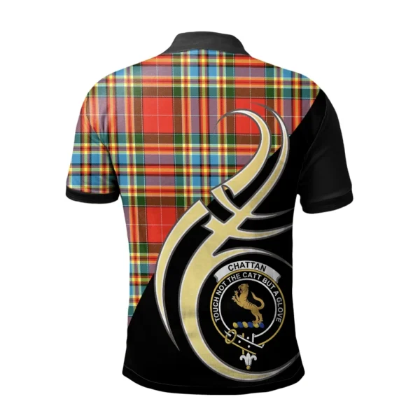 Chattan Clan Polo Shirt, Scottish Tartan Chattan Clans Polo Shirt Believe In Me Style - Image 2