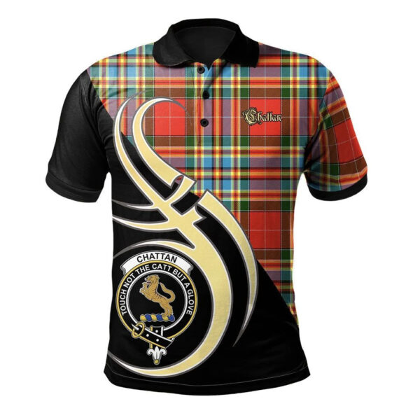 Chattan Clan Polo Shirt, Scottish Tartan Chattan Clans Polo Shirt Believe In Me Style