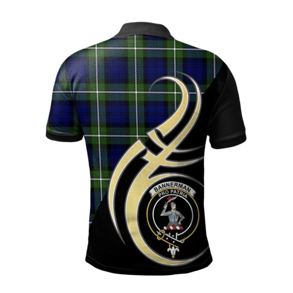 Bannerman Clan Polo Shirt, Scottish Tartan Bannerman Clans Polo Shirt Believe In Me Style - Image 2