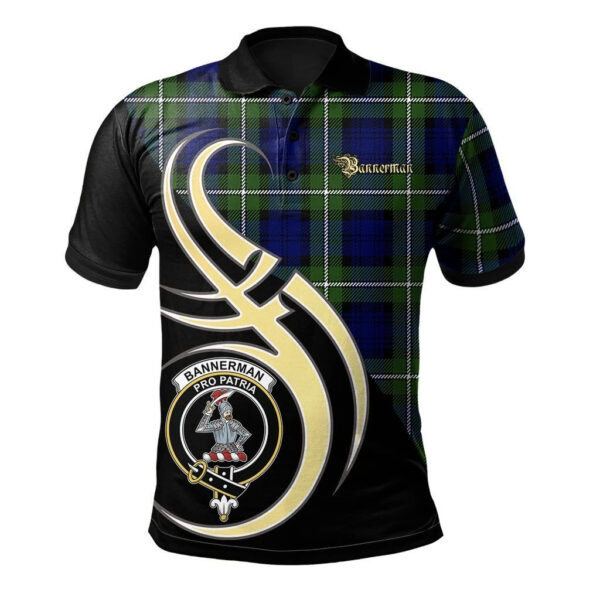 Bannerman Clan Polo Shirt, Scottish Tartan Bannerman Clans Polo Shirt Believe In Me Style