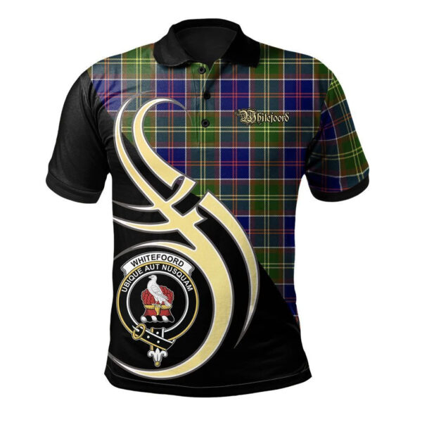 Whitefoord modern Clan Polo Shirt, Scottish Tartan Whitefoord modern Clans Polo Shirt Believe In Me Style