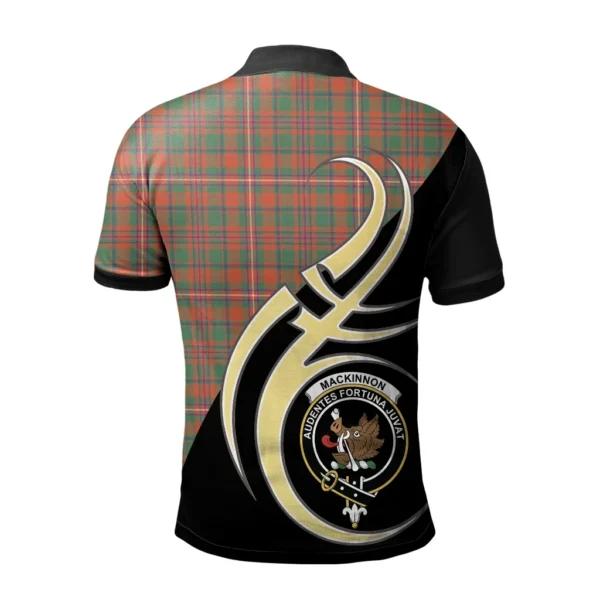 MacKinnon Ancient Clan Polo Shirt, Scottish Tartan MacKinnon Ancient Clans Polo Shirt Believe In Me Style - Image 2