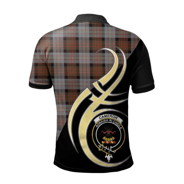 Cameron of Erracht Weathered Clan Polo Shirt, Scottish Tartan Cameron of Erracht Weathered Clans Polo Shirt Believe In Me Style - Image 2