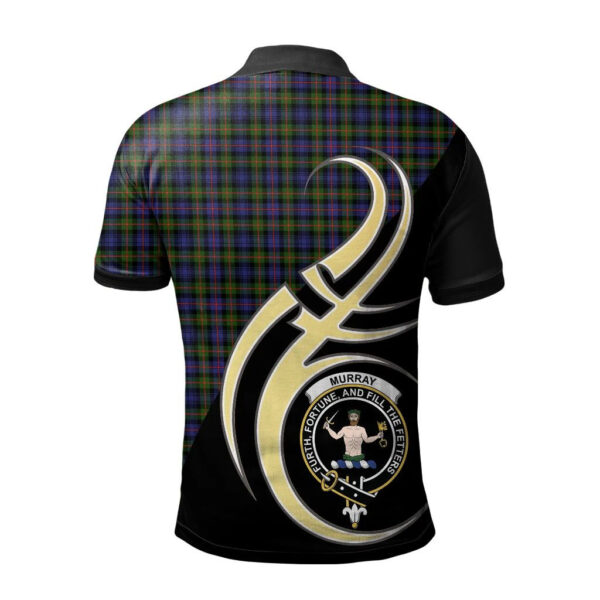 Murray of Atholl Modern Clan Polo Shirt, Scottish Tartan Murray of Atholl Modern Clans Polo Shirt Believe In Me Style - Image 2