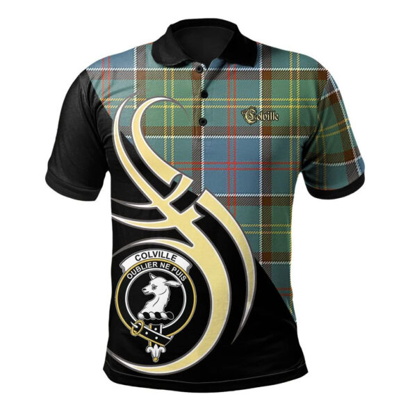 Colville Clan Polo Shirt, Scottish Tartan Colville Clans Polo Shirt Believe In Me Style