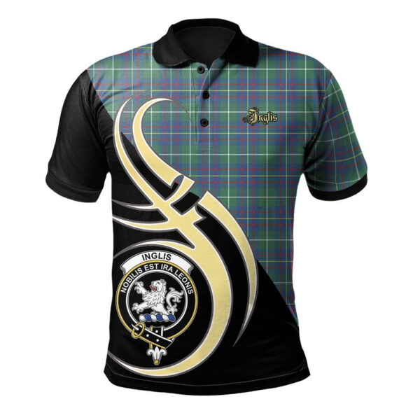 Inglis Ancient Clan Polo Shirt, Scottish Tartan Inglis Ancient Clans Polo Shirt Believe In Me Style