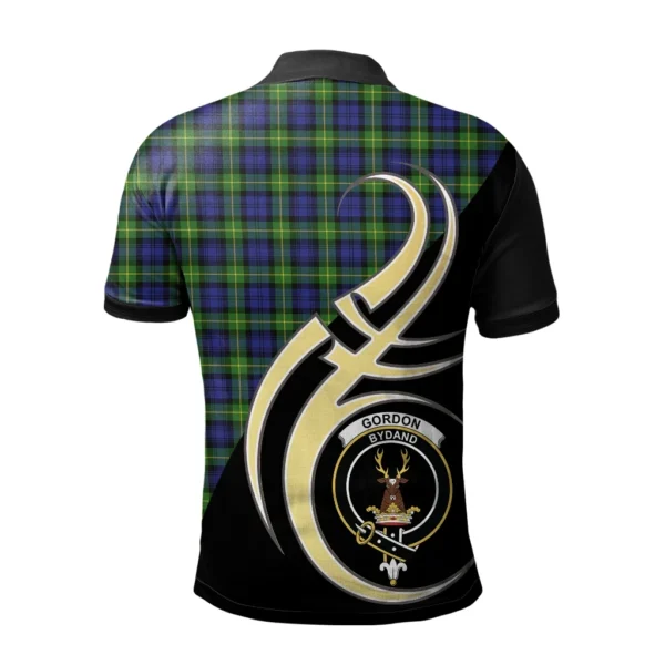 Gordon Modern Clan Polo Shirt, Scottish Tartan Gordon Modern Clans Polo Shirt Believe In Me Style - Image 2