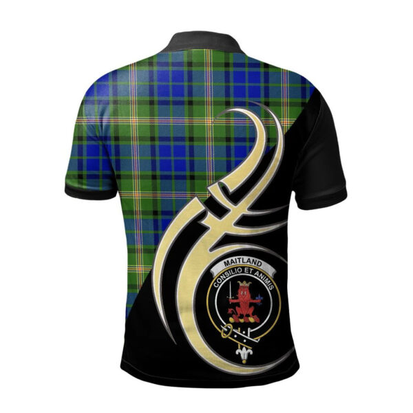 Maitland Clan Polo Shirt, Scottish Tartan Maitland Clans Polo Shirt Believe In Me Style - Image 2