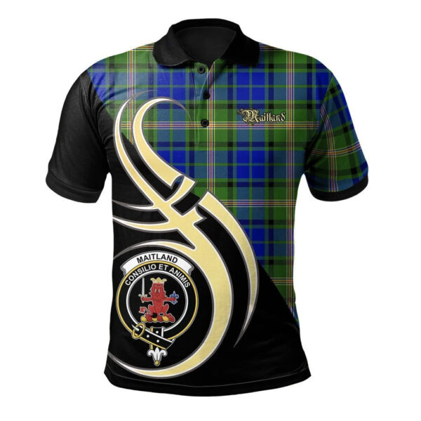 Maitland Clan Polo Shirt, Scottish Tartan Maitland Clans Polo Shirt Believe In Me Style