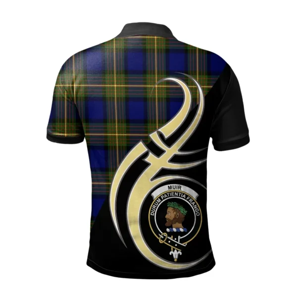 Muir Clan Polo Shirt, Scottish Tartan Muir Clans Polo Shirt Believe In Me Style - Image 2