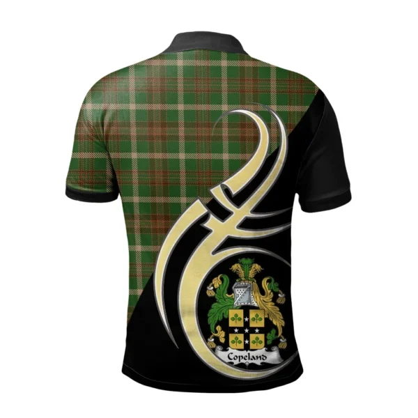 Copeland Clan Polo Shirt, Scottish Tartan Copeland Clans Polo Shirt Believe In Me Style - Image 2