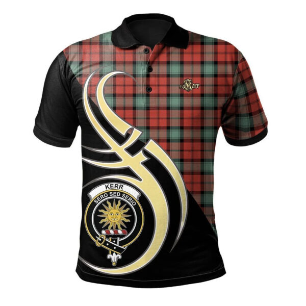 Kerr Ancient Clan Polo Shirt, Scottish Tartan Kerr Ancient Clans Polo Shirt Believe In Me Style