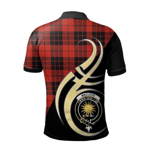 MacLeod of Raasay Clan Polo Shirt, Scottish Tartan MacLeod of Raasay Clans Polo Shirt Believe In Me Style - Image 2