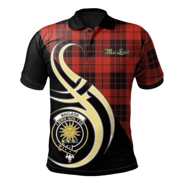 MacLeod of Raasay Clan Polo Shirt, Scottish Tartan MacLeod of Raasay Clans Polo Shirt Believe In Me Style