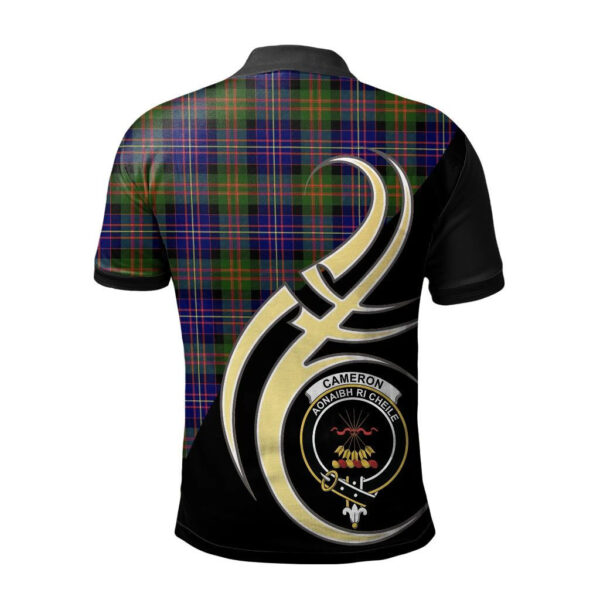 Cameron of Erracht Modern Clan Polo Shirt, Scottish Tartan Cameron of Erracht Modern Clans Polo Shirt Believe In Me Style - Image 2