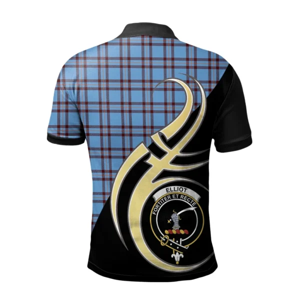 Elliot Ancient Clan Polo Shirt, Scottish Tartan Elliot Ancient Clans Polo Shirt Believe In Me Style - Image 2