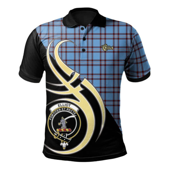 Elliot Ancient Clan Polo Shirt, Scottish Tartan Elliot Ancient Clans Polo Shirt Believe In Me Style