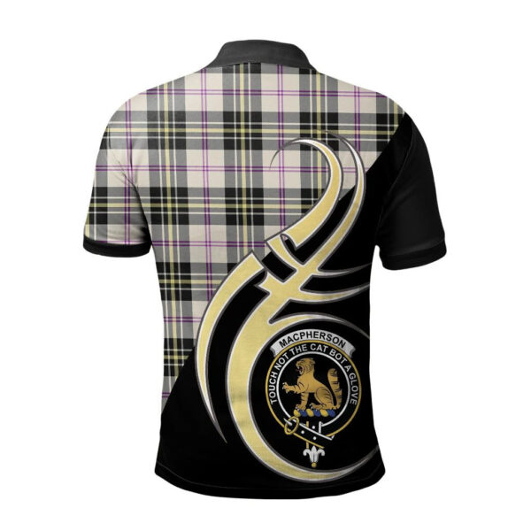 MacPherson Dress Ancient Clan Polo Shirt, Scottish Tartan MacPherson Dress Ancient Clans Polo Shirt Believe In Me Style - Image 2