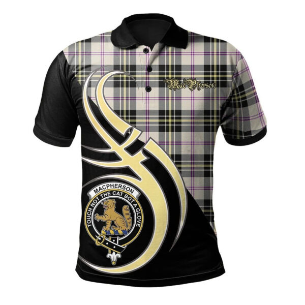 MacPherson Dress Ancient Clan Polo Shirt, Scottish Tartan MacPherson Dress Ancient Clans Polo Shirt Believe In Me Style