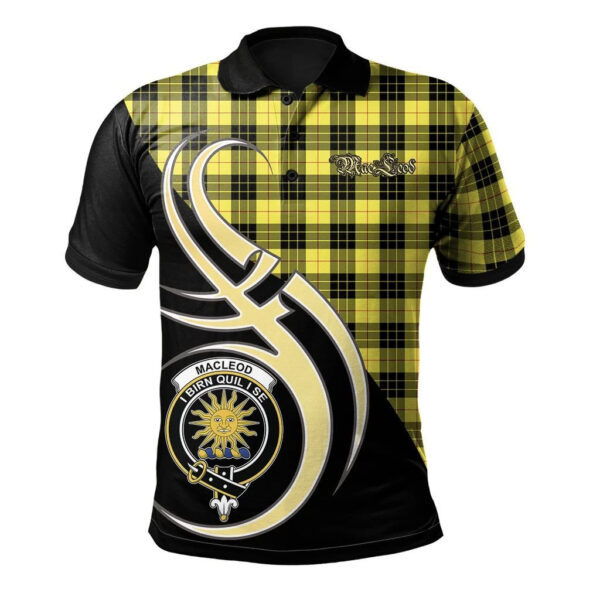 MacLeod of Lewis Modern Clan Polo Shirt, Scottish Tartan MacLeod of Lewis Modern Clans Polo Shirt Believe In Me Style