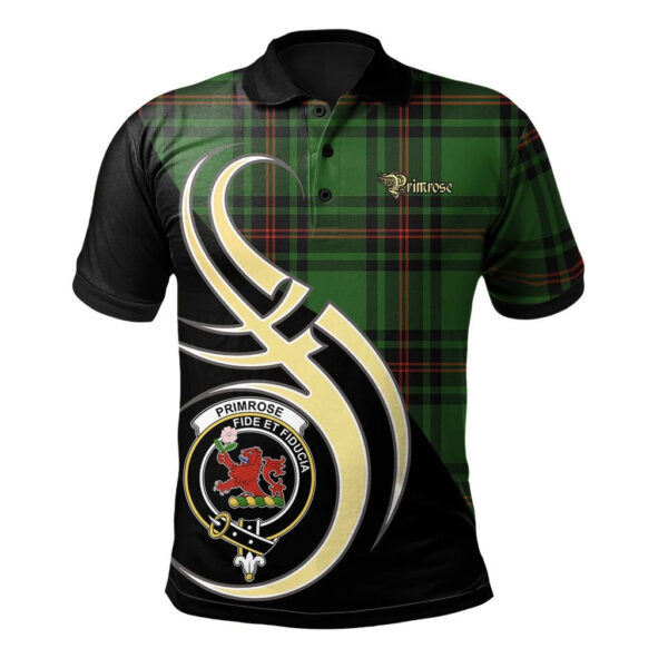 Primrose Clan Polo Shirt, Scottish Tartan Primrose Clans Polo Shirt Believe In Me Style