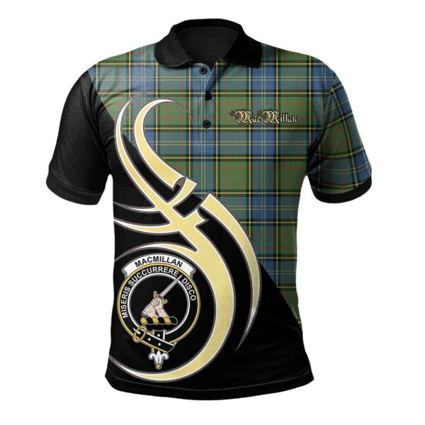 MacMillan Hunting Ancient Clan Polo Shirt, Scottish Tartan MacMillan Hunting Ancient Clans Polo Shirt Believe In Me Style